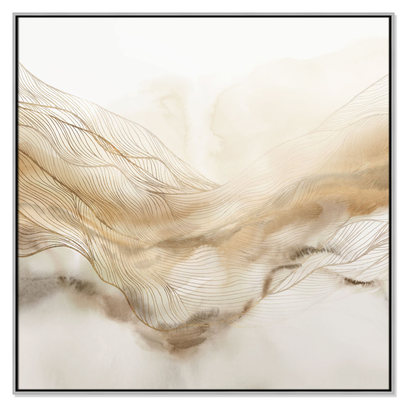 «Line Haze II» par Isabelle Z, Argent, H 46,5 po x l 46,5 po
