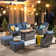 Cracraft 7 Piece Sofa Seating Group with Fire Pit and Cushions