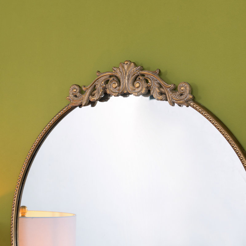 Miroir Classic Design, Doré, 38,5 po x 36 po