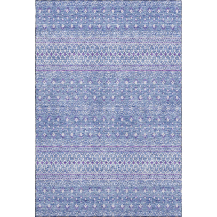 Premium Machine Washable Prisco Sky Rug