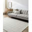 Lavande Geometric Wool Area Rug in Ivory/Gray-2083104222