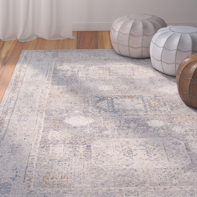 Tapis oriental gris anthracite Jazzerus