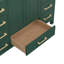Meuble-lavabo de salle de bain 48 po, meuble-lavabo autoportant avec comptoir, armoire de rangement de salle de bain verte avec cadre en bois massif