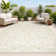 Debbe Vintage Filigree Textured Weave Cream/Green Indoor/Outdoor Rug