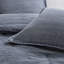 Édredon en sergé lavé très grand / très grand 3 pièces, 100% coton bleu, rembourrage toutes saisons, douceur moelleuse et confortable-122452085-122452084