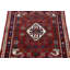 Tapis oriental rouge en laine noué à la main 3 pi 5 po x 5 pi Tribal