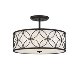 Plafonnier 4 lumières Baileyann en noir mat