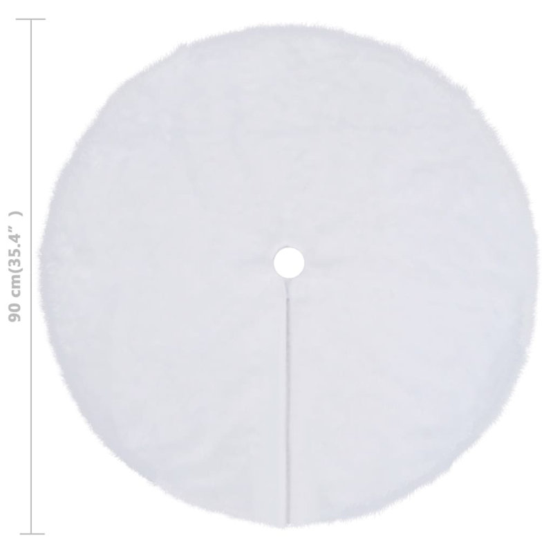Ariya Faux Fur Tree Skirt, 90