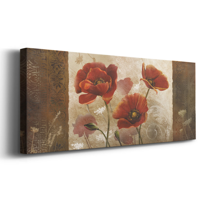 «Poppy Morning» sur impression sur toile, H 20 po x l 50 po x P 1,5 po