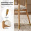 Ensemble de chaise de salle à manger moderne avec pieds en bois massif 22,75 po Rosaura-163961315-163961327