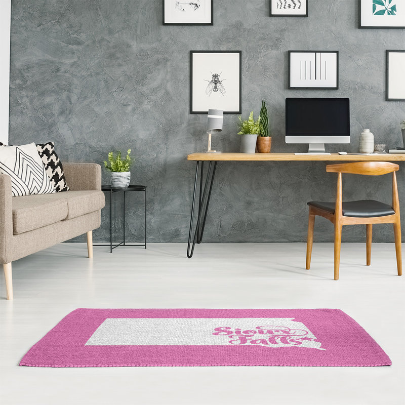 Tapis en poly-chenille south sioux chute south, Rectangle 5 pi x 7 pi