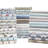 Twin Xl Printed Sheet With 100% Cotton Flannel, White Village Print, Comfortable And , Contains Flat Sheet, Fitted Pillowcase, Fits 12" Mattresses, Machine Washable 3 Pcs Cozy Handfeel, Includes 2