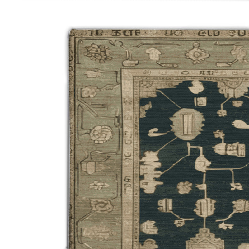 Tapis intérieur et extérieur brun Overdyed, Rectangulaire 2 pi x 3 pi