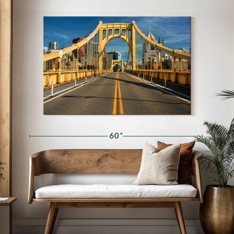 Mehar The Roberto Clemente Bridge, 34" H x 51" W
