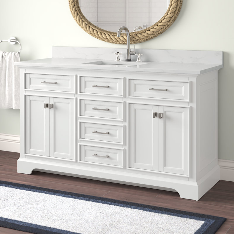 Ensemble de meuble-lavabo simple 60 po Arruda, Blanc