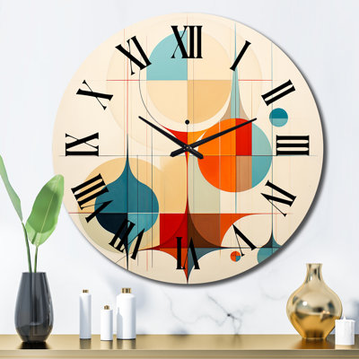 Horloge murale Mid-Century Minimal