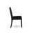 5 Piece Dining Set Includes a Round Kitchen Table with Wire Brushed Black Tabletop & 5 Stackable Polyester Fabric Chairs, Wire Brushed Black-595866855-567989446-567989444