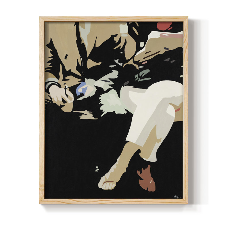 Them #4 Framed Print - Solid Wood, Natural, 11" H x 9" W