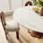Round Stone Danner Solid Wood Pedestal Floral Shape Kitchen Dinner Table For 4/6/8-1264046011-1264046013