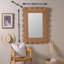 Brooke Scalloped Rattan Mirror