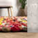 Tapis rouge / multicolore touffeté à la main Jymere
