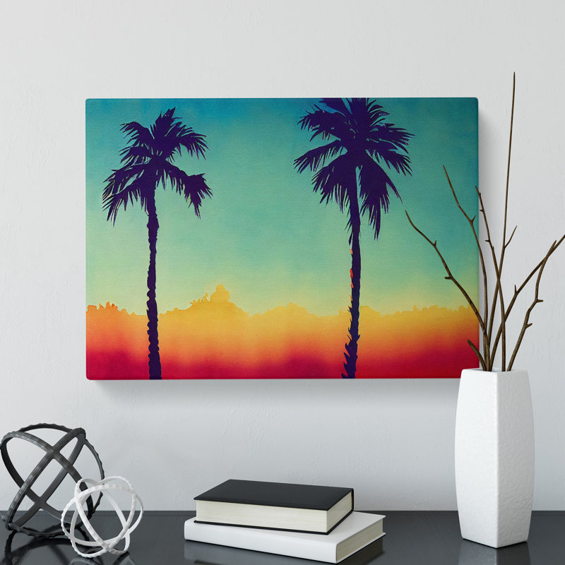 Majestic Palm Trees - Wrapped Canvas, 50cm H x 76cm W x 3cm D