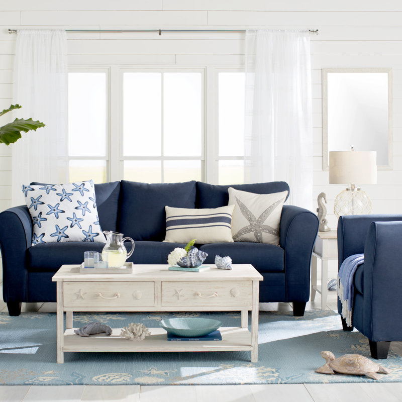 Fredericktown Upholstered 96'' Sofa, Harmony Pewter