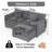 L Shaped Couch (Gray)