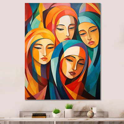 Jaune et orange, prière de l'islam, culture 6 - Art mural