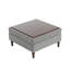 31.98cm Wide Tufted Rectangle Solid Colour Ottoman with Storage-259546643
