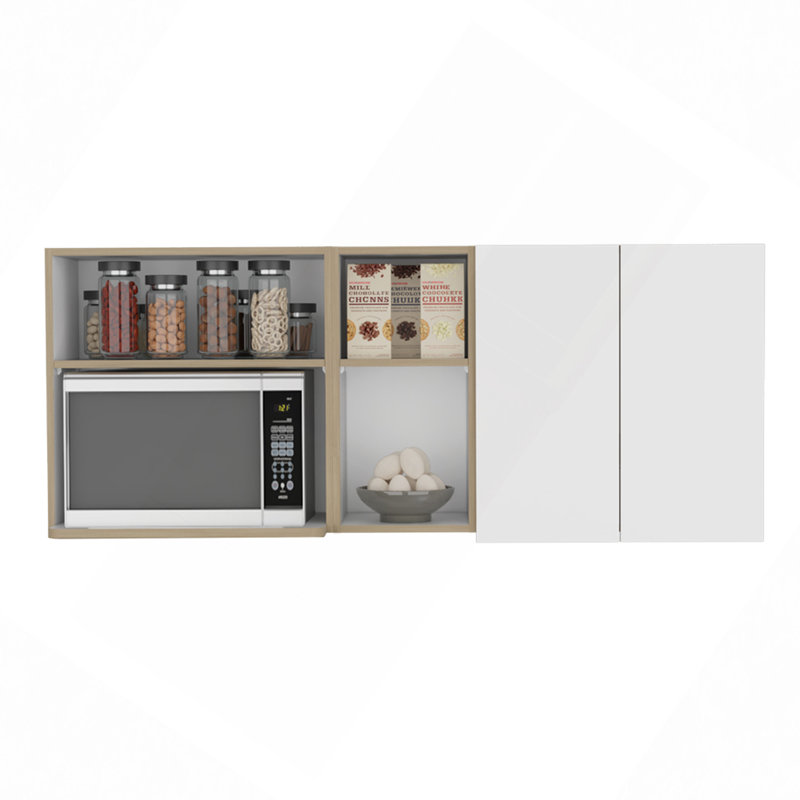 Wall Cabinet, Kitchen, White/Natural