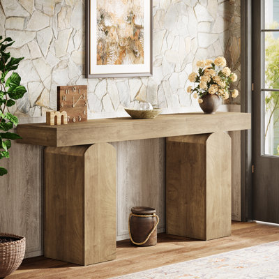 63" Long Entryway Table, Farmhouse Console Table