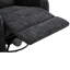 Fauteuils inclinables multifonctionnels en chenille, design noir moderne pour la maison