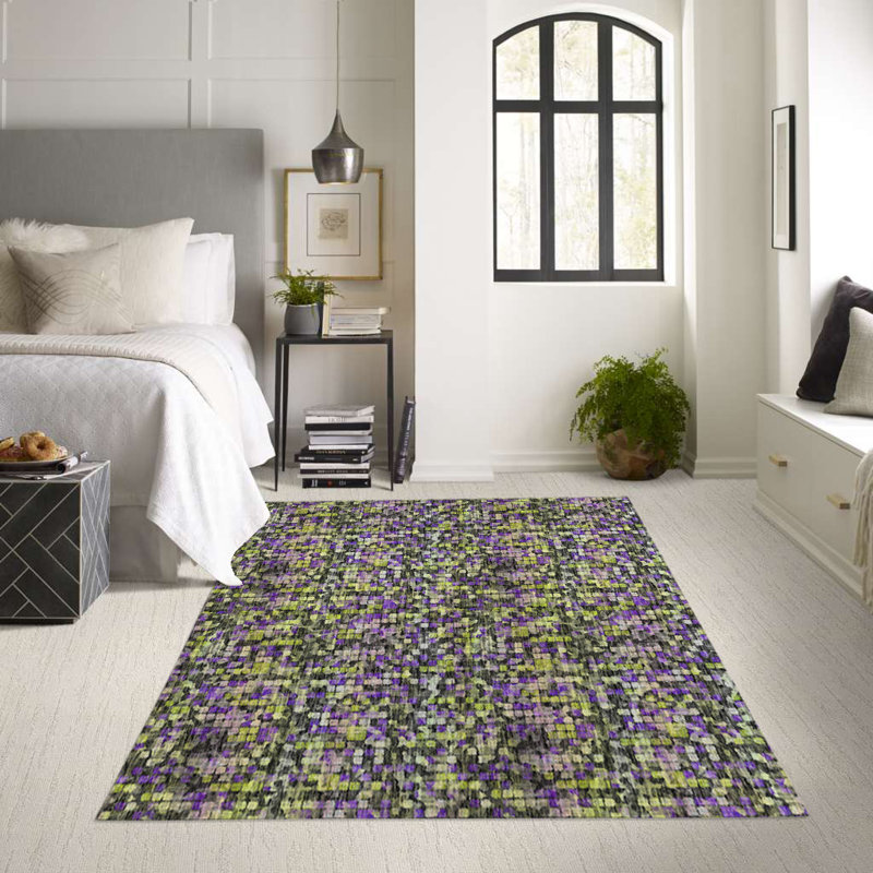 Geometric Indoor / Outdoor Rug, Rectangle 4' x 6'