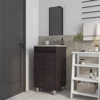 Armoire de salle de bain Saratoga avec 2 portes, blanc