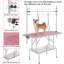 177cm H x 118cm W x 60.9cm D Adjustable and Foldable Dog Folding Grooming Table-1737592011