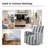 Arching 28'' Modern Farmhouse Wide Swivel Armchair-2111765119