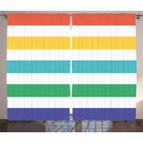 Elvie Polyester Semi Sheer Curtain Pair