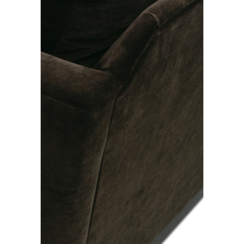 Allie Swivel Chair, Cocoa 100% Polyester, Gracious Living