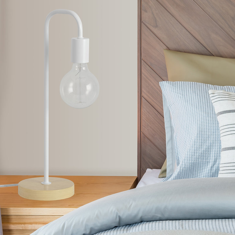 Lampe de table arquée 18 po, Blanc