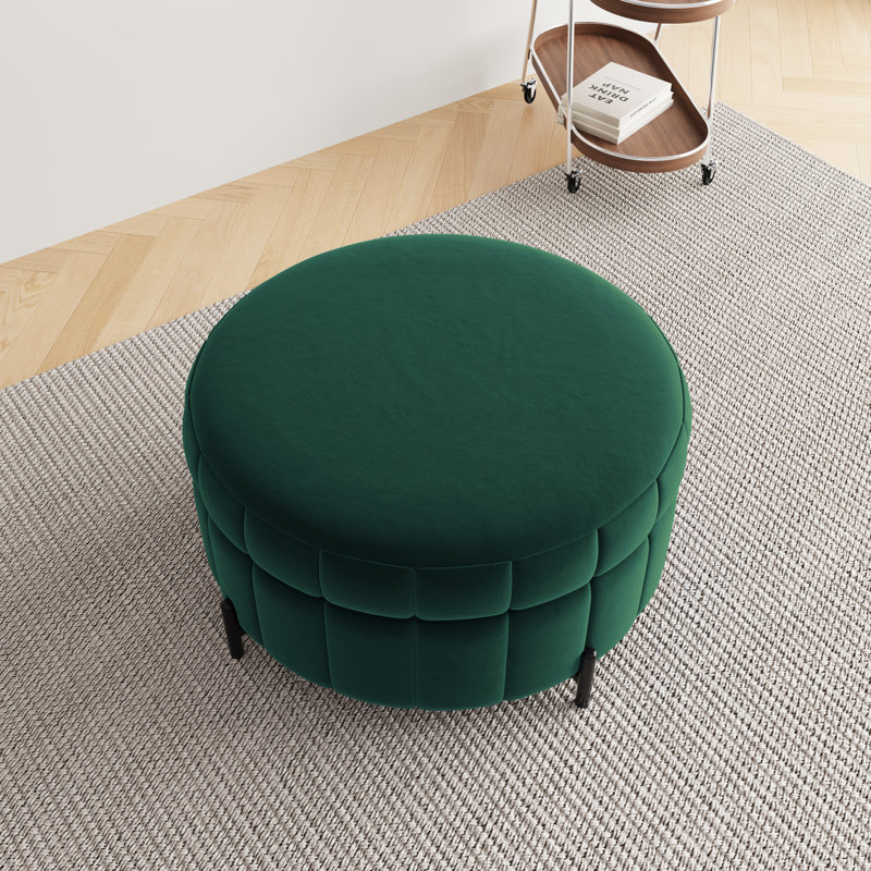 Repose-pieds de rangement l 31,48 po avec couvercle réversible, Vert