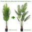 Palmier artificiel, grand faux palmier tropical avec 12 troncs détachables-130228305