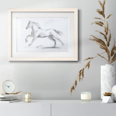 Smoke Stallion II, reproduction d'art encadrée
