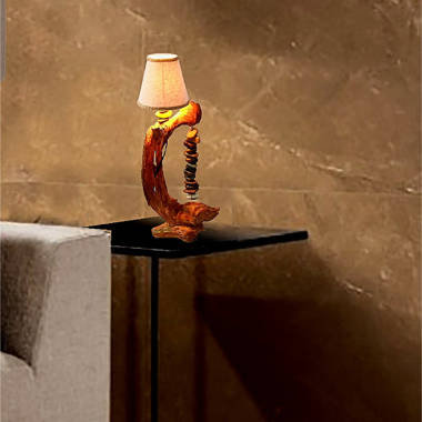 Loon Peak® Donah 64.96\'\' Wood Traditional Floor Lamp | Wayfair