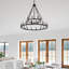Pearson Dimmable Wagon Wheel Chandelier-1646483161