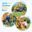 ROBUD Wooden Swing Set with Slide and 2 Swing(s)