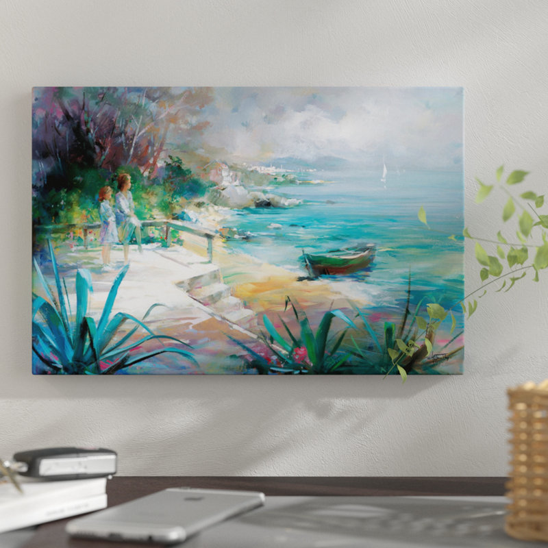 « attended fulfillment », reproduction sur toile, H 26 po x l 40 po x P 1,5 po, Pas de tapis, Papier d'art encadré noir
