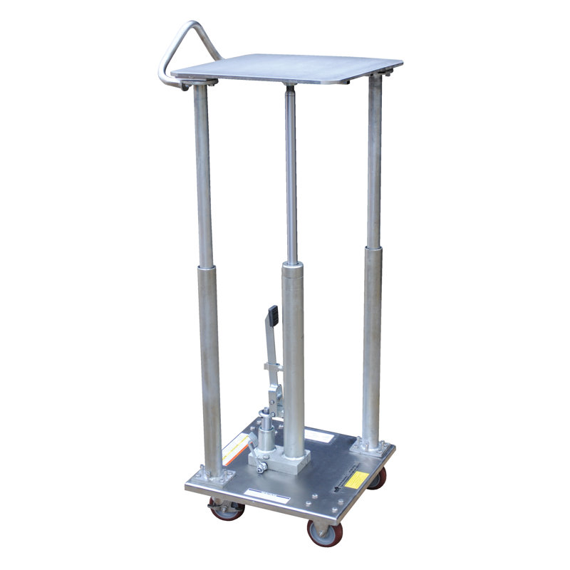 31'' H x 18'' W Utility Cart with Wheels, Partial Stainless Steel