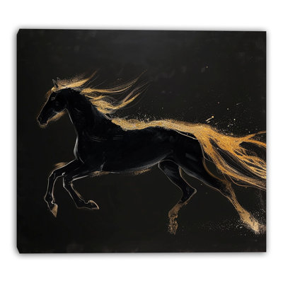 «Golden Gallop», art mural sur toile tendue