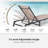 5-Position Adjustable Textilene Outdoor Chaise Lounge (Set of 2) -2023914307